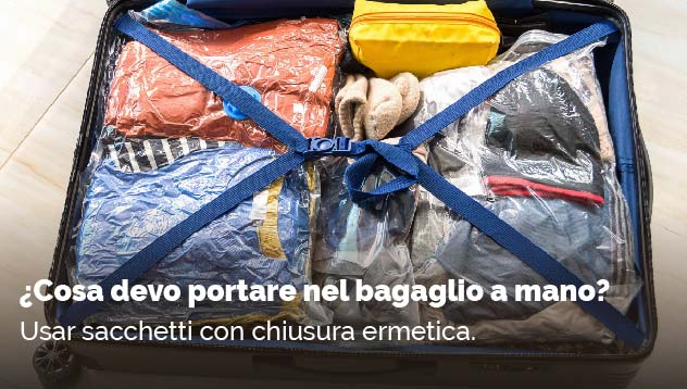 ¿Cosa devo portare nel bagaglio a mano?